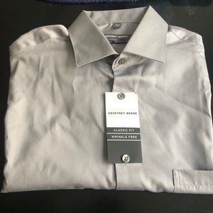 Geoffrey Beene Long Sleeve Button-up T-Shirt